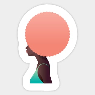 Afro style Sticker
